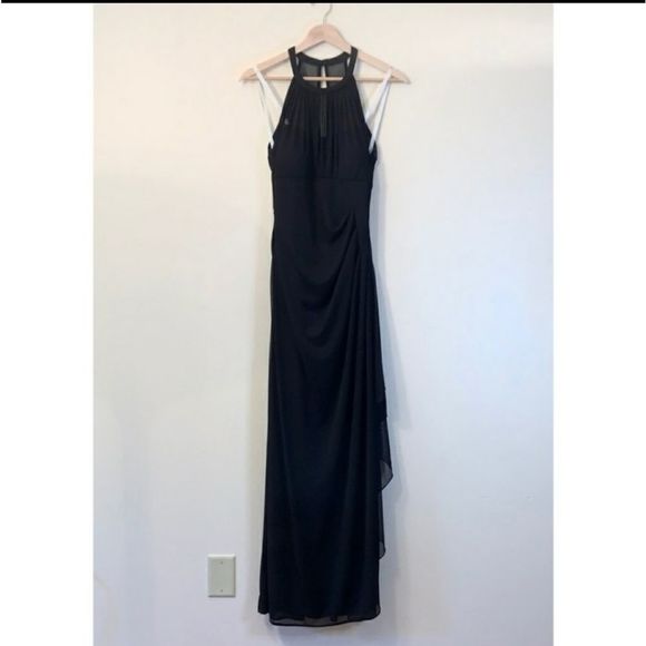 Black David’s Bridal Dress Worn One Time - Picture 2 of 5